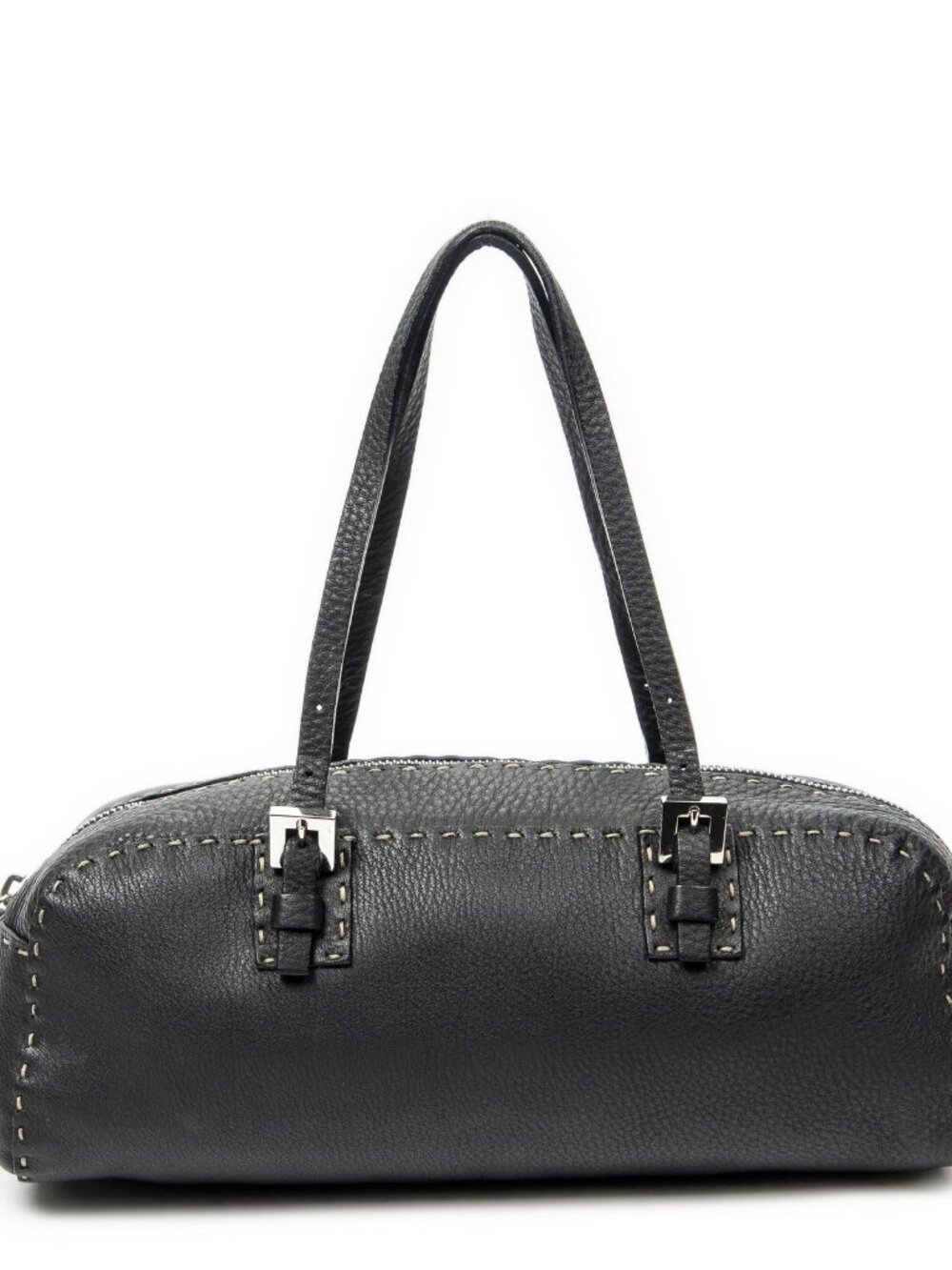 Fendi Mini Bow Sling Bag Black Selleria Leather